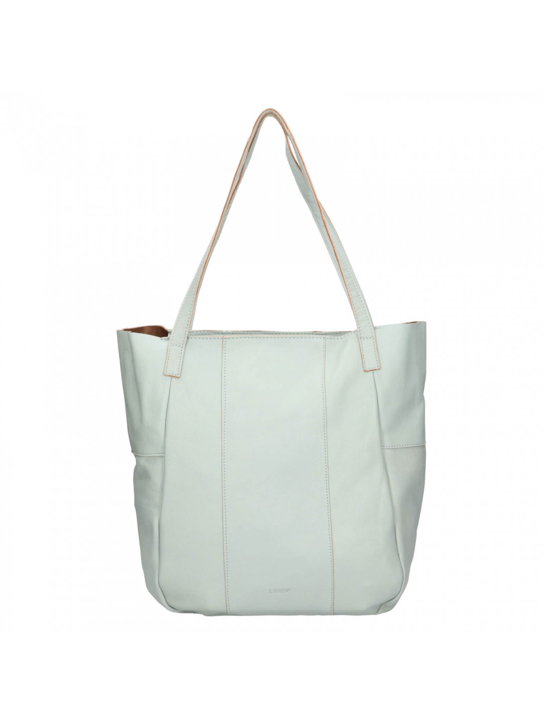 Dámská kožená kabelka Lagen Zinnia – světle zelená